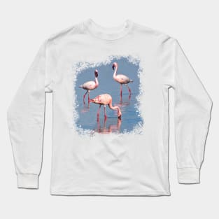 Flamingos in Kenya / Africa Long Sleeve T-Shirt